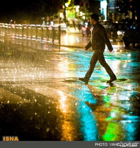 گزارش تصویری شبهای بارانی تهران