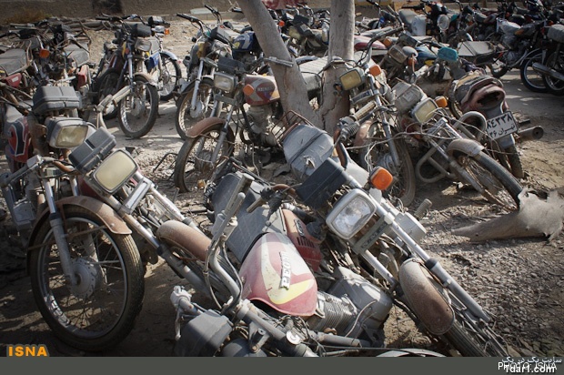 عاقبت خلافکاری و موتورسیکلتهای ضبط شده+عکس