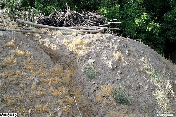حمامی که قدمت  700 ساله دارد و در  روستای هوره مدفون زیر خاک ! 
