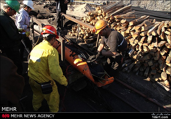   گزارش انفجار مرگبار در معدن  طبس +تصاویر
