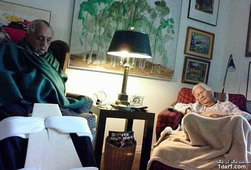 مرگ همزمان زن و شوهر 96 ساله +عکس