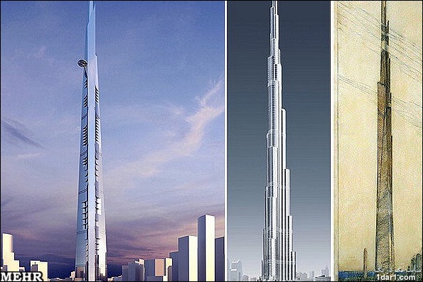 تصاویری از طرح بلندترین برج دنیا در بحرین