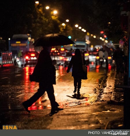 گزارش تصویری شبهای بارانی تهران