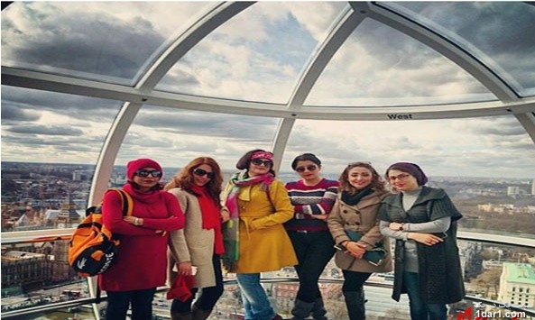 عوامل گروه ماه بانو در لندن کشف حجاب کردند+عکس