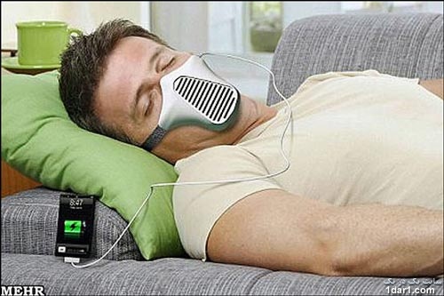 ماسک تنفسی شارژری جدید برای موبایل + عکس