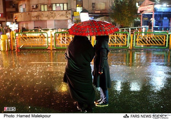 گزارش تصویری شبهای بارانی تهران