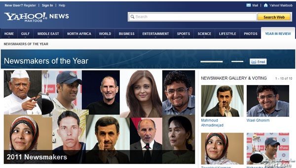 احمدی‌نژاد ،خبرسازترین چهره سال ۲۰۱۱ 