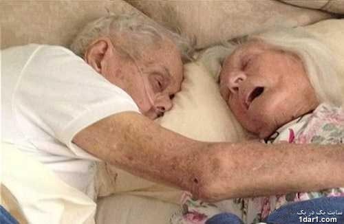 مرگ همزمان زن و شوهر 96 ساله +عکس