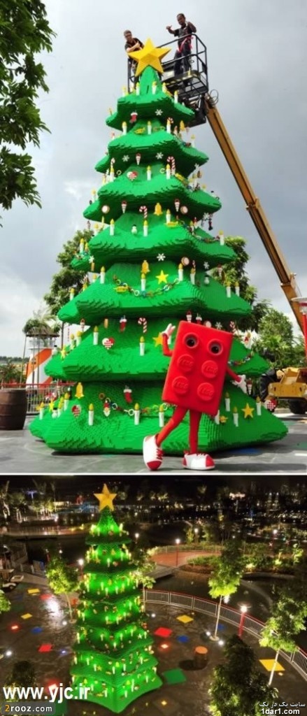 عجیب ترین درخت  کریسمس جهان +عکس