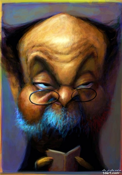 «سلمان رشدی» در اثر کاریکاتوریست برجسته برزیلی ماچادو